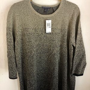 Shimmering black and gold dressy sweater